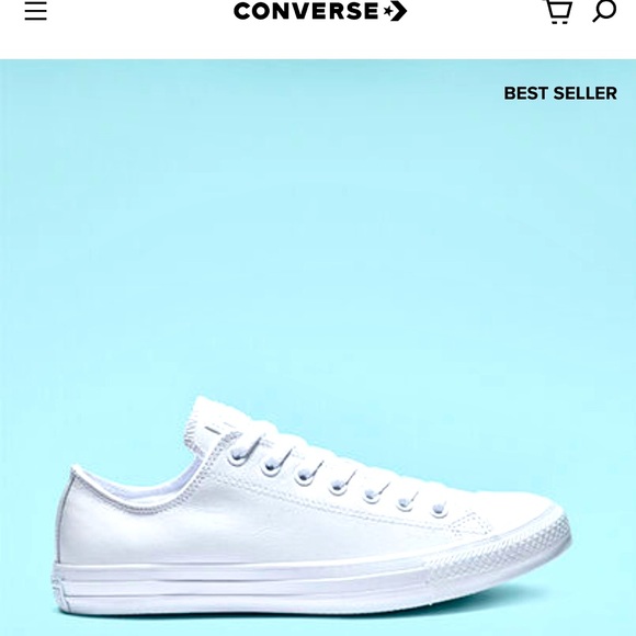 Converse Other - Men’s Chuck Taylor All Star Leather White Converse Sneakers.